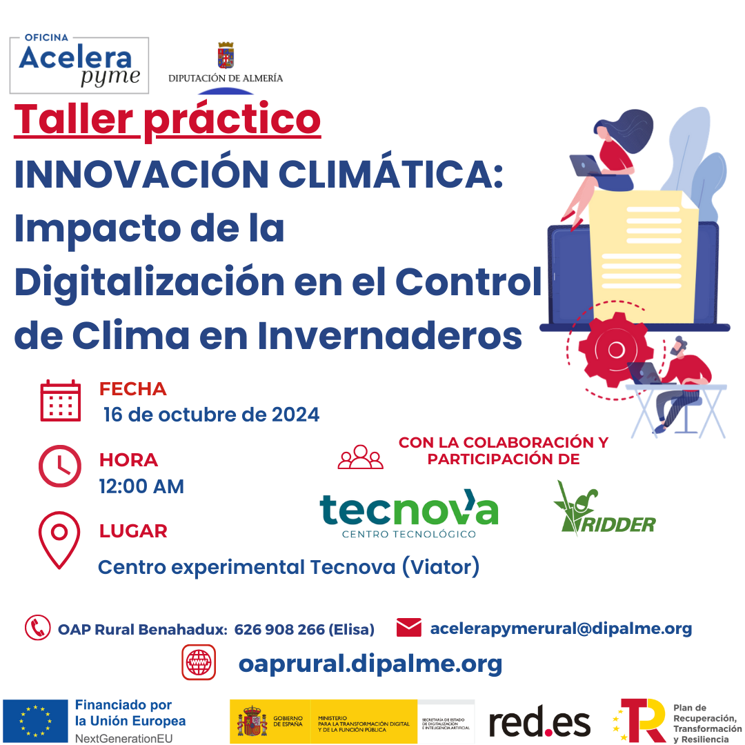 Taller práctico INNOVACIÓN CLIMÁTICA: Impacto de la Digitalización en el Control de Clima en Invernaderos